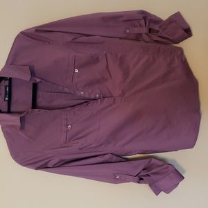 New York & company mint green & lavender button down shirts
